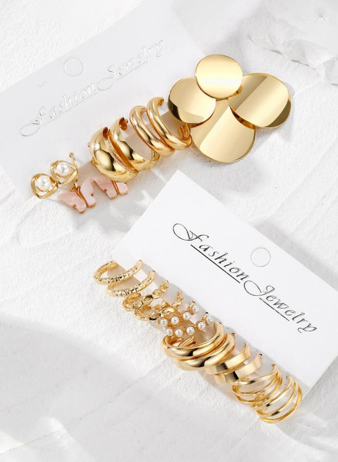 Take Two Pack of 11 - Gold Hoop Earring - Image 4