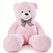 Poutmac Big Pink Teddy Bear 4Ft Giant Stuffed Animal Plush Toy for Girlfriend Women Kids for Valentines Christmas Birthday - Image 2