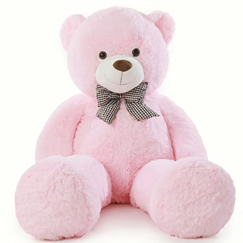 Poutmac Big Pink Teddy Bear 4Ft Giant Stuffed Animal Plush Toy for Girlfriend Women Kids for Valentines Christmas Birthday - Image 5