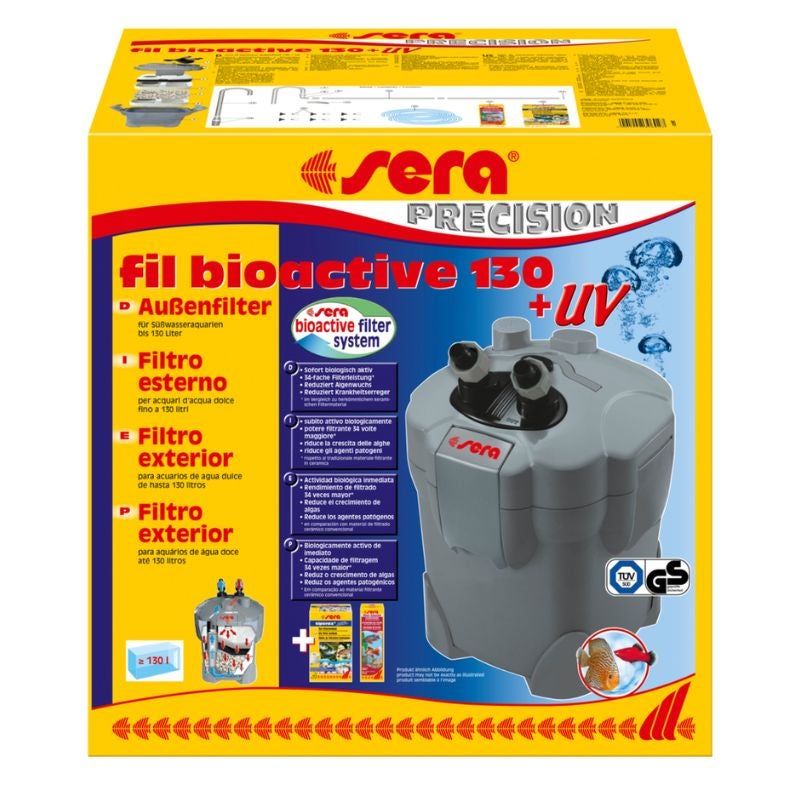 Sera Precision Bioactive External Filter for 130L Freshwater Aquariums , 1 pcs