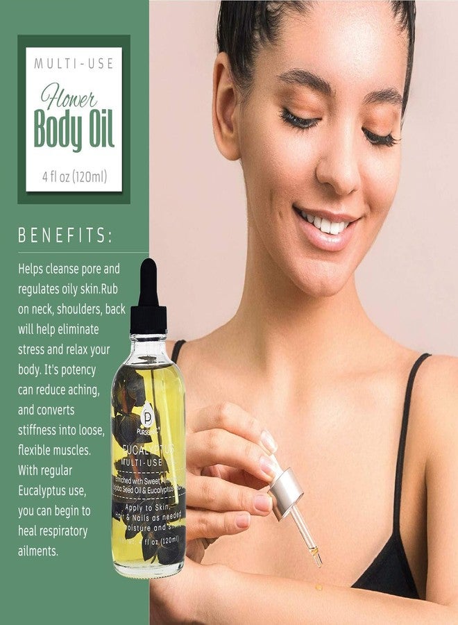 Pursonic Pursonic Multi-use Flower Body Oils (eucalyptus), 4 ounces - Image 2