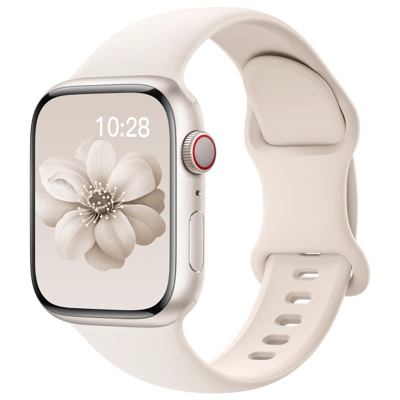SuperNaNa Sport Silicone Band Compatible with Apple Watch Bands 40mm 38mm 41mm 44mm 45mm 42mm 49mm Women Men,Soft Wristband Waterproof Replacement Sport Strap for iWatch Bands Series 9 8 7 6 5 4 3 2 1 SE Ultra - Image 1