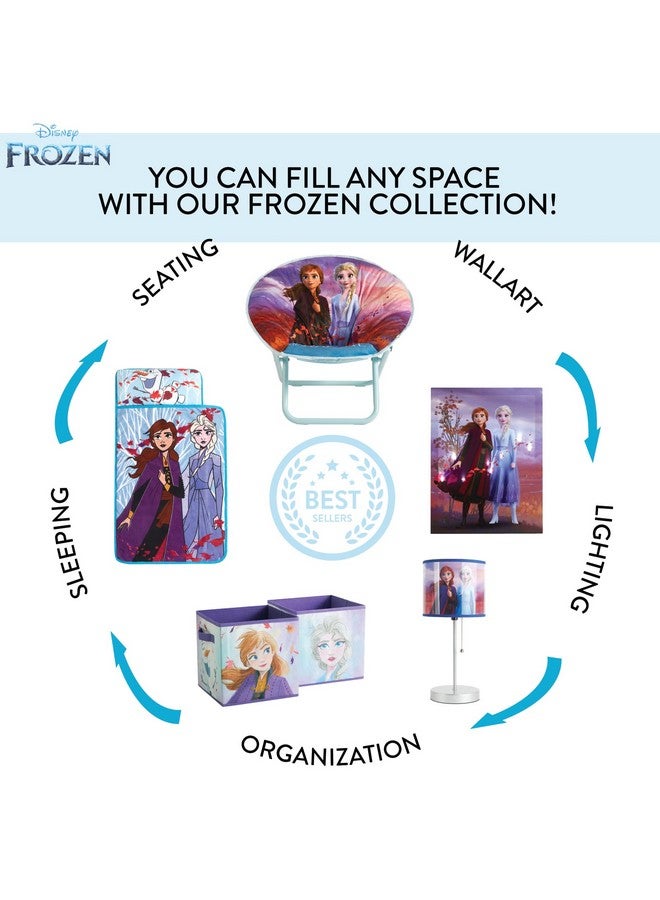 Idea Nuova Frozen 2 Pop-Up Hamper for Kids,Laundry Hamper with Anna & Elsa Design, Durable Mesh Fabric & Carry Handles, 21”H x 13.5”W, Collapsible Storage for Bedroom or Playroom - Image 5