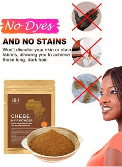 Sevich Naturals Chebe Powder 100 grams Dye Free Natural African Chebe Powder Hair Mask Enhanced Hair Growth and Strength Long Moisturized Hair For Men & Women Super Hydrating Powder  - Image 3