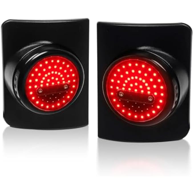 Unity Led Round Tail Light Brake Light Turn Signal Reverse Light For Jeep Wrangler Unlimited Jk 4 Door Led Taillight2 Pcs - Image 1