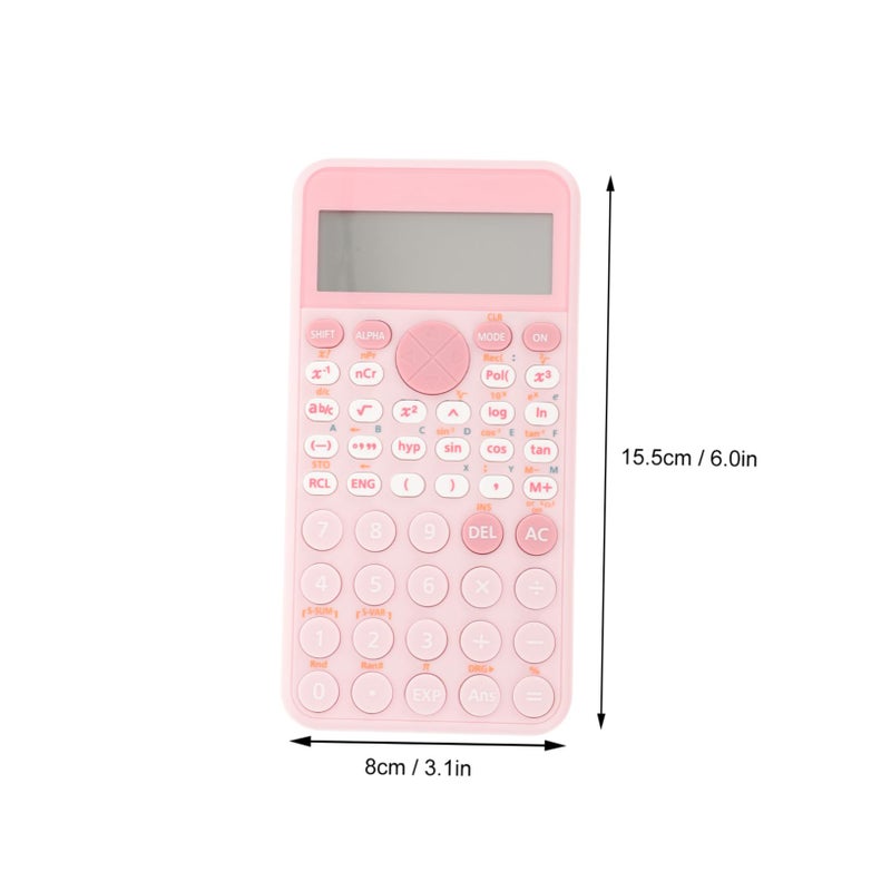 Pink Portable Scientific Calculator For College Students Office And Study Functions - Image 3