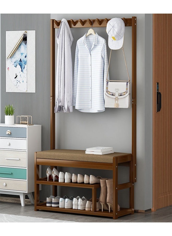 Modern Design Shoe and Clothes Rack with Holding Hooks 97 x 29 x 168 cm
