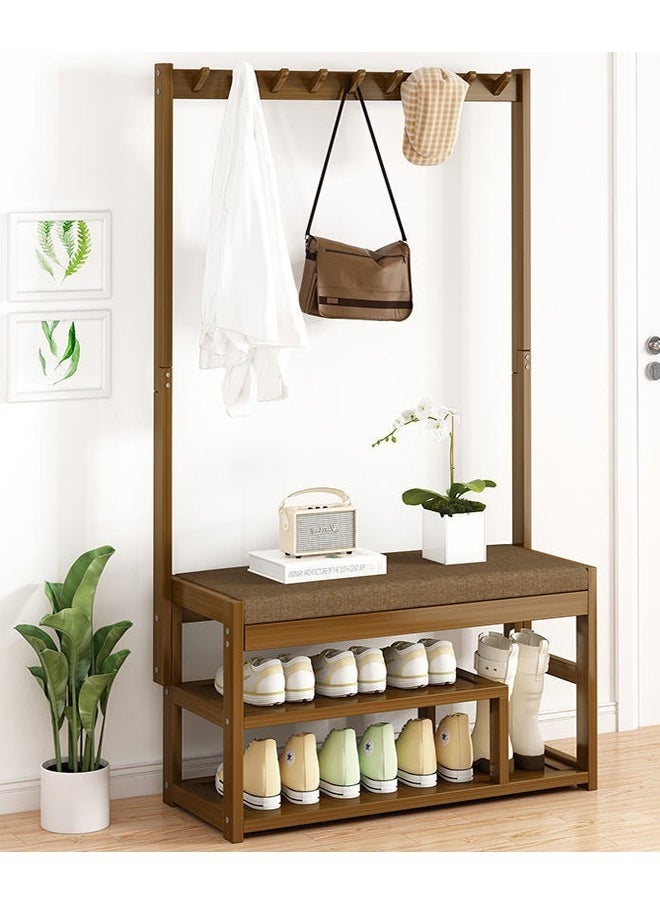 Modern Design Shoe and Clothes Rack with Holding Hooks 97 x 29 x 168 cm