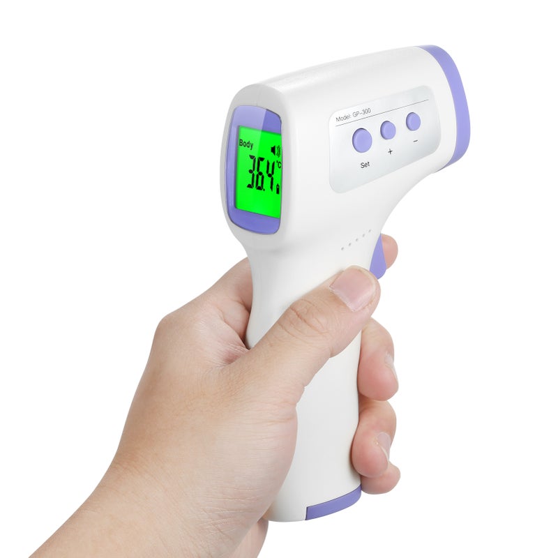 Digital Thermometer 1S Quick Measurement 32 Data Memories - 3 Colors LCD Backlight Infrared Thermometer for Baby, Home Daily Health Monitoring & Object Temperature Testing - Image 4