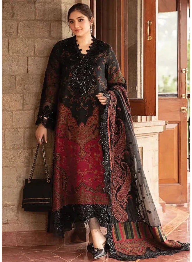 Embroidered Lawn Dress Unstitched MBS-W25-04 - Image 1