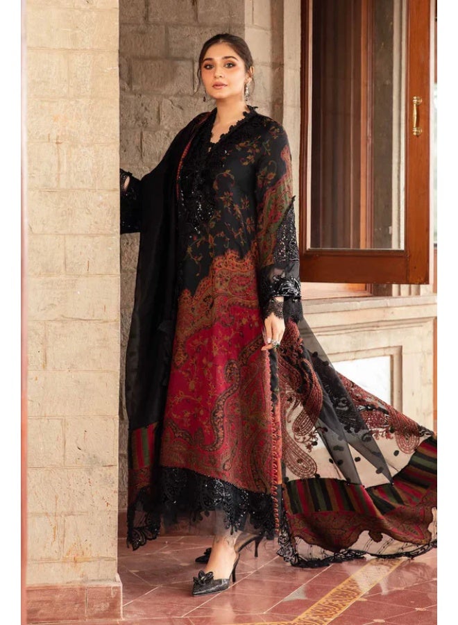 Embroidered Lawn Dress Unstitched MBS-W25-04 - Image 3