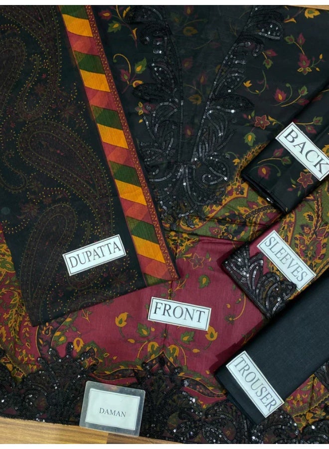 Embroidered Lawn Dress Unstitched MBS-W25-04 - Image 4