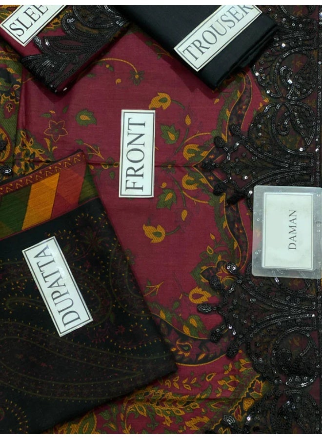 Embroidered Lawn Dress Unstitched MBS-W25-04 - Image 5