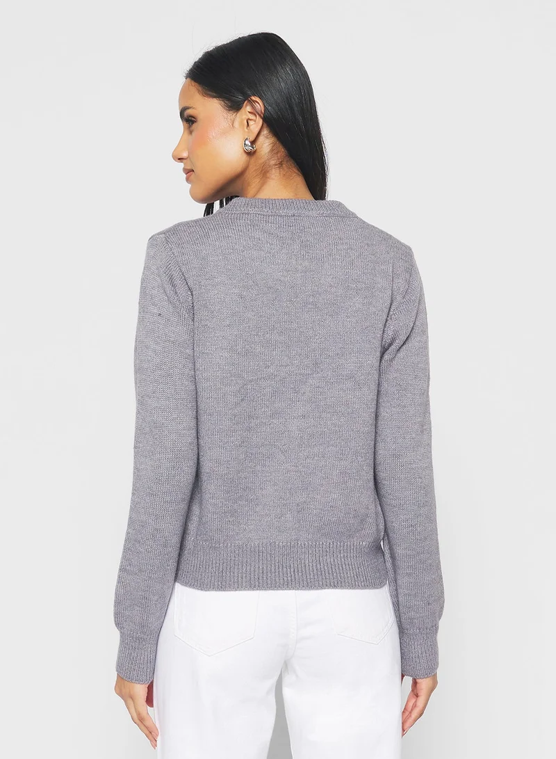 جينجر كارديجان بأزرار وتفاصيل فيونكة