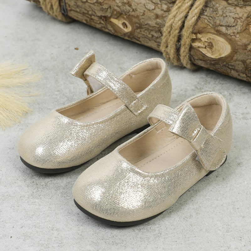 Girls' Princess Shoes 2026 New Style Single Shoes Children'S Velcro Soft-Soled Baby Toddler Girls' - Image 2