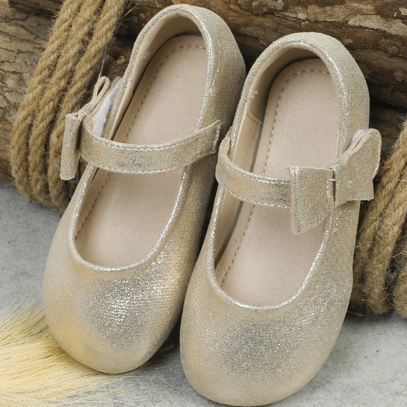 Girls' Princess Shoes 2026 New Style Single Shoes Children'S Velcro Soft-Soled Baby Toddler Girls' - Image 3
