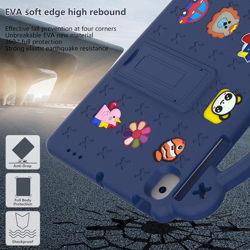 X spring Kids Tablet Case, Tablet Case Children Friendly, Diy Cute Design, Handle With Stand, Eva Lightweight Protective Cover, Compatible With Galaxy Tab A9 8.7-Inch - Image 4