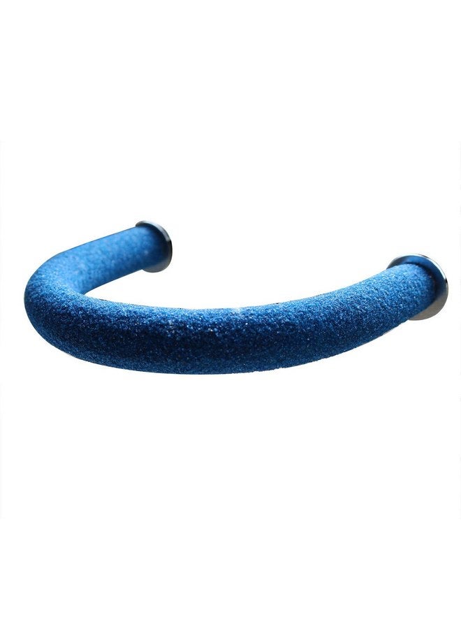 ريبيت حامل على شكل حرف U من Rypet لعصا طحن وتنظيف الأقدام، حامل على شكل طائر من الكوارتز ذو سطح خشن، ملحقات قفص واقف للببغاوات الصغيرة والكوكتيل والكونيور والببغاوات والعصافير (أزرق) - Image 4