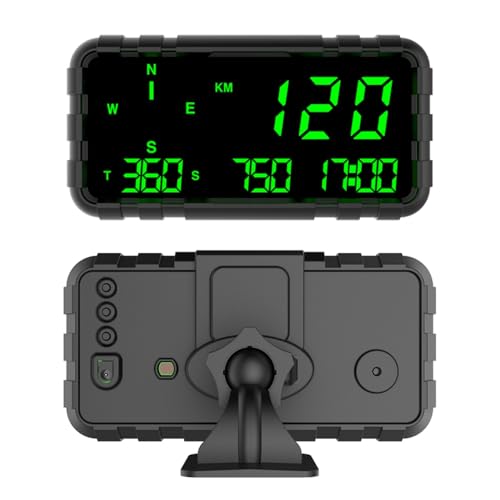 OinDoDi Heads Up Display for Car Digital GPS Speedometer kit MPH Odometer Automotive Compass for Dashboard HUD Fatigued Driving Alert Speeding Alarm for Trucks Golf cart All Vehicles C3012 - Image 3