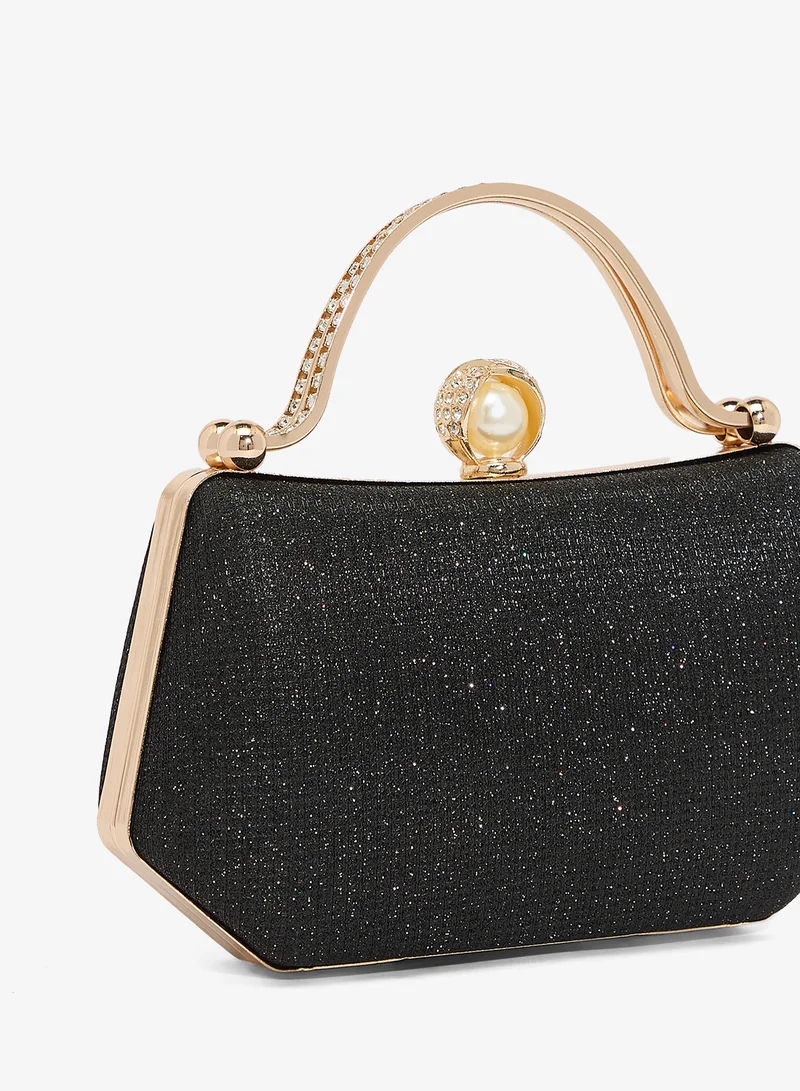 Khizana  Gold Accent Top Handle Clutch for Women | Best Price UAE