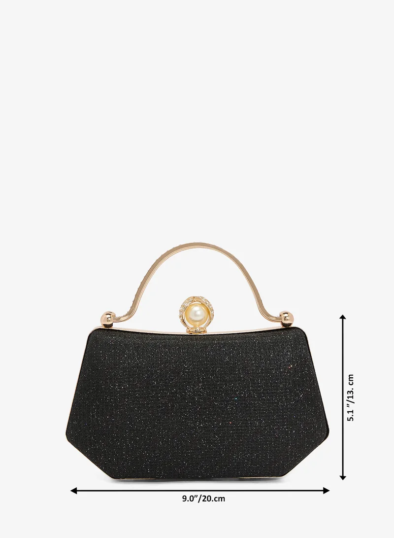 Khizana  Gold Accent Top Handle Clutch for Women | Best Price UAE