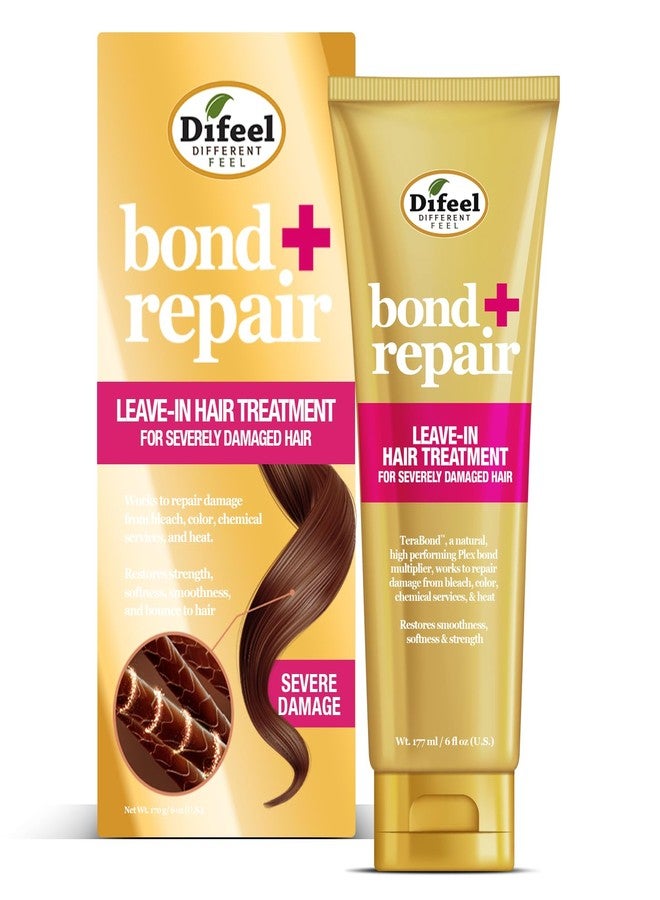 Difeel Bond & Repair Leave in Hair Treatment for Severely Damaged Hair 6 oz. - Deep Bond Hair Treatment, Bond Rebuilder for Hair Repair - Image 1