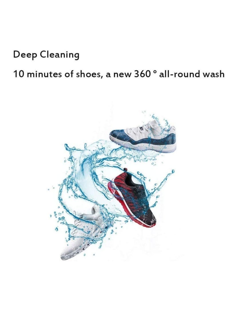 ELTRAZONE - Portable Electrical Small Household Shoe Washing Machine Sanitizer 360° Cleaning 10 Minutes Fast Wash with Safe Material Artifact Brush - Image 1