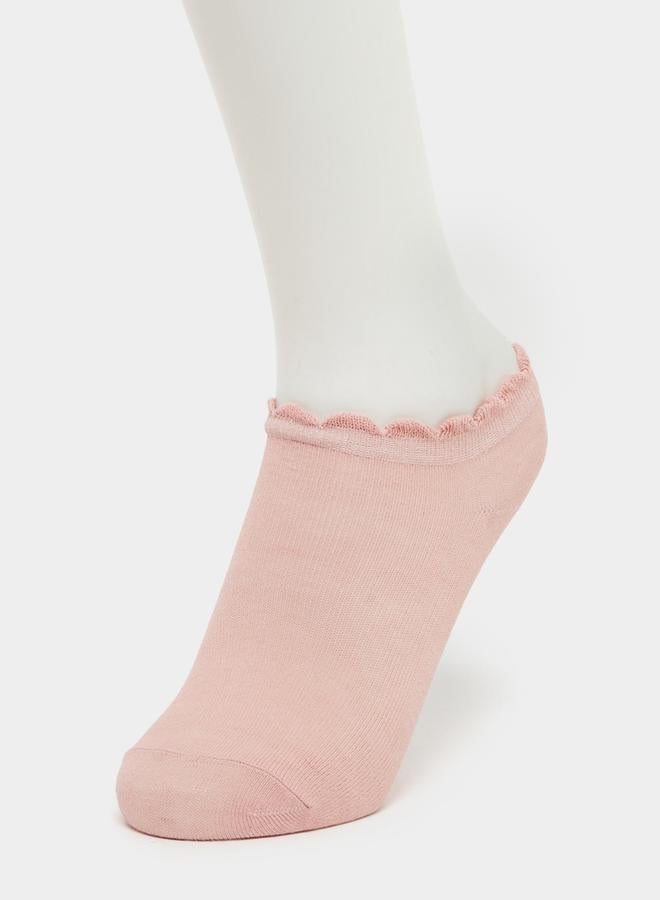 Styli Set of 10 - Scallop Edge Ankle Socks  - Image 4