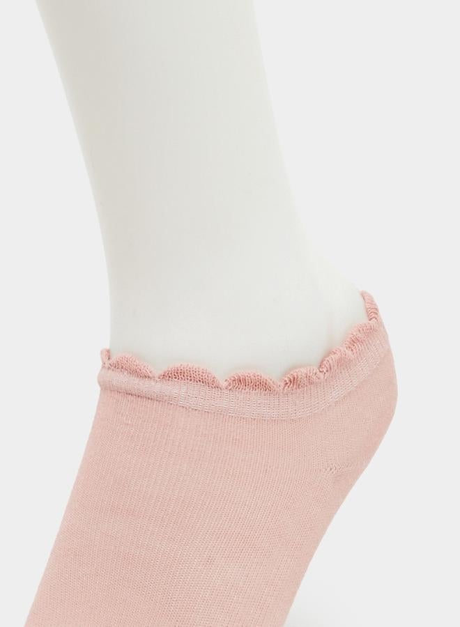 Styli Set of 10 - Scallop Edge Ankle Socks  - Image 5
