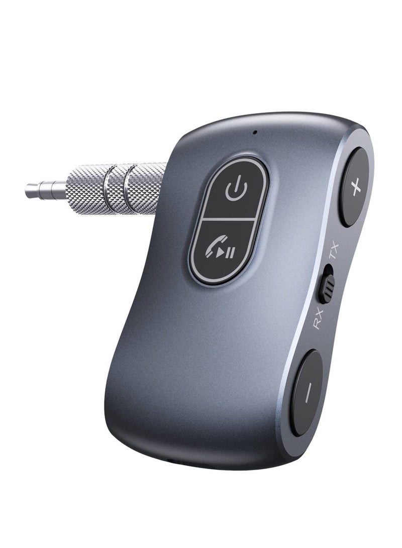 Y&D Bluetooth Adapter for Car, 5.3 Transmitter Receiver, Portable 3.5mm Aux Hands-Free Call, Low Latency, Car Home Stereo, TV, Headphones, Speaker  - Image 1