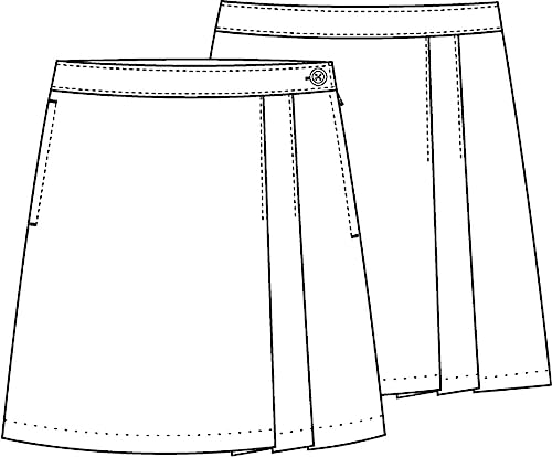 Classroom Uniforms Juniors Stretch Double-Pleated Scooter, Khaki, 13/14 - Image 3