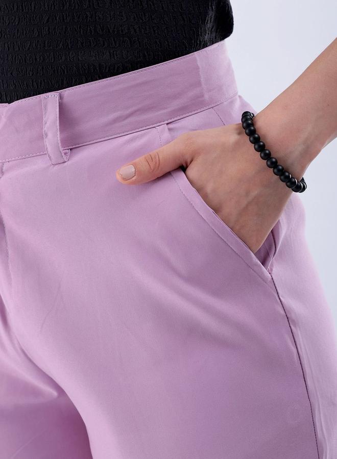 Freehand Women Purple Flared Solid Trousers - Image 4