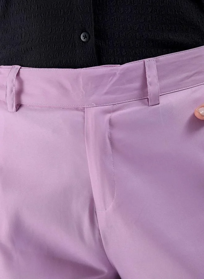 Freehand Freehand Women Purple Flared Solid Trousers