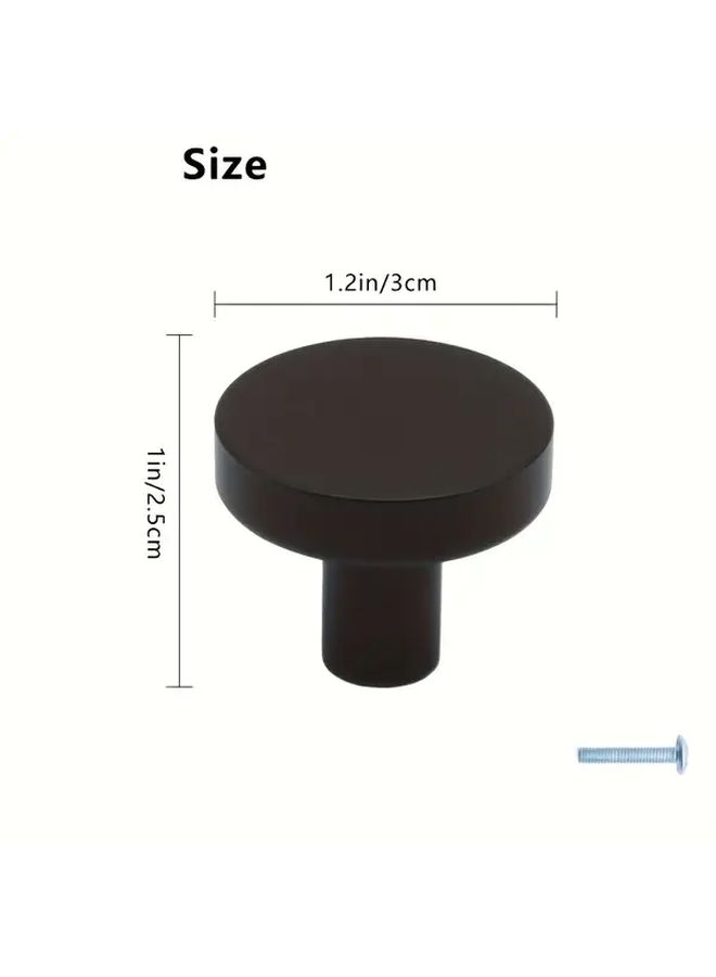 Matte Black 6Pcs T Shape Cabinet Knobs Gold Pulls Kitchen Hardware - Image 3