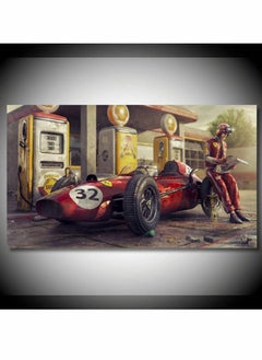 KASTWAVE Canvas Painting Poster Wall Art Room Decor Vintage Car Posters Prints Ferraris Classic Racing F1 Race Car Artwork Wall for Living Room Office Decor(50X75Cm No Frame)  - Image 1