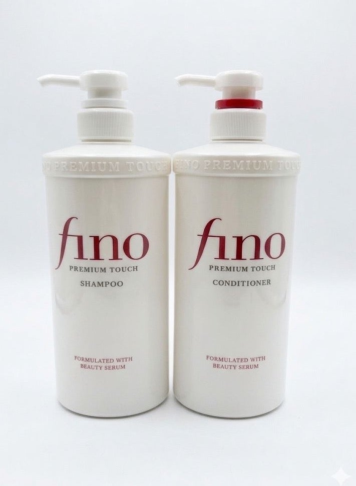 Set of Shiseido  Fino   Premium touch hair set Bundle Hair Shampoo &conditioner for damaged hair growth (250g)