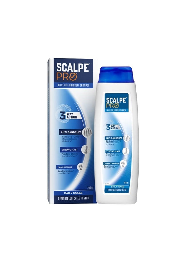 Scalpe Pro Anti Dandruff Shampoo (200ml) and Daily Anti-Dandruff Shampoo (100ml) with Climbazole & ZPTO Formulation - Image 2