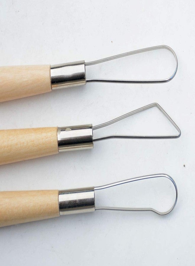 YYaaloa 6pcs Set Wood Crafts Clay Modeling Tool Pottery Carving Tools for Shaping and Sculpting for Ceramics Clay Pottery (Wood -6pcs) - Image 5