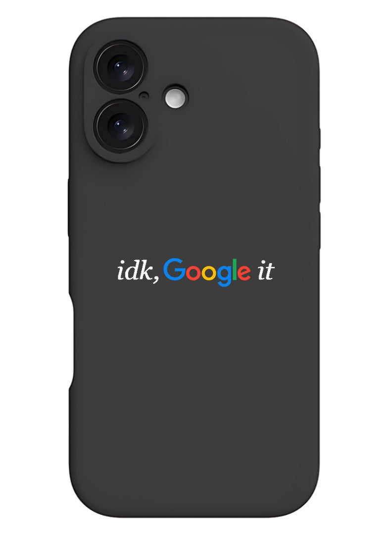 Theodor Protective Slim Fit Case Liquid Silicone Cover with Full Body Protection Anti-Scratch Shockproof Case For Apple iPhone 17 (Black) Google it - White - Image 1