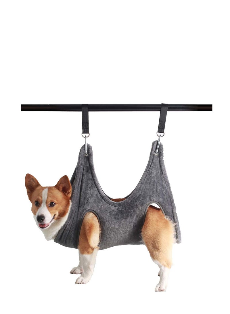 Generic Dog Grooming Hammock Nail Trimming Helper Dog Grooming Harness Multifunctional Restraints for Small Medium Large Dogs and Cats Bathing Washing Grooming and Trimming Nails  - Image 1