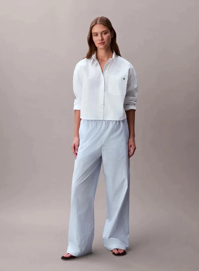 Poplin Elasticated Waist Trousers