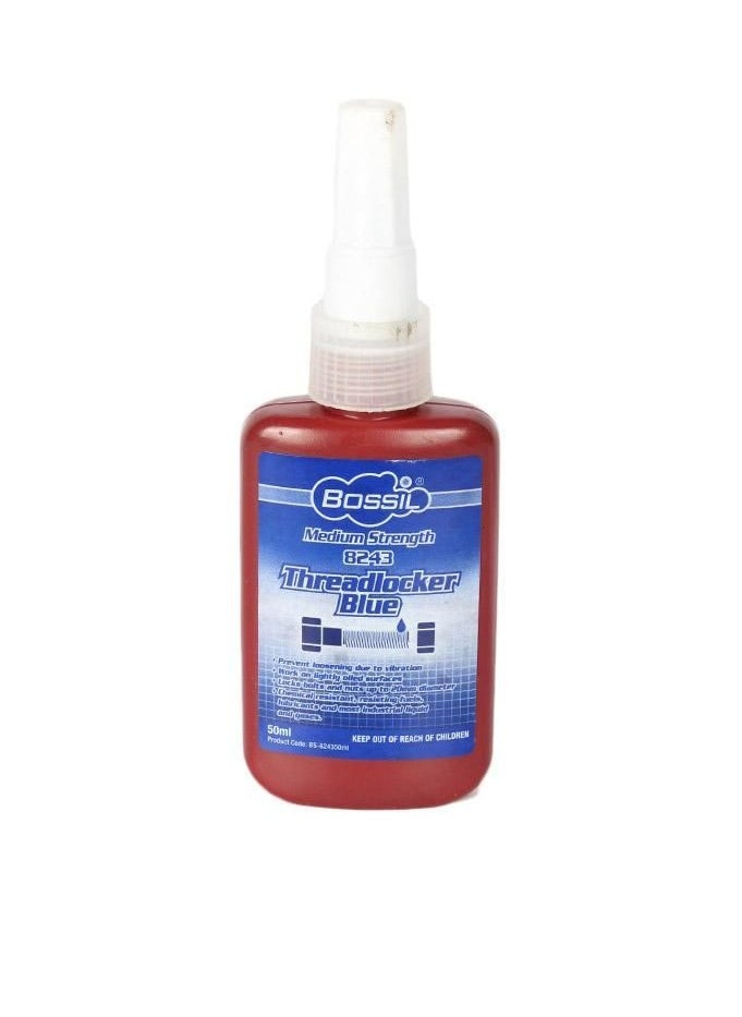Threadlocker Medium Strength Blue 50ml VT-8243 Bossil