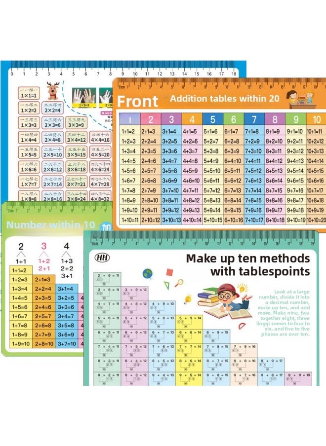 Generic - First Grade Chinese Pinyin Alphabet Card Sound Mother Rhyme Whole Reading Sound Chemical Element Periodic Table Letter Table-Color:3 Zhang] Chinese Pinyin For Grade 2 Of Primary School - Image 1