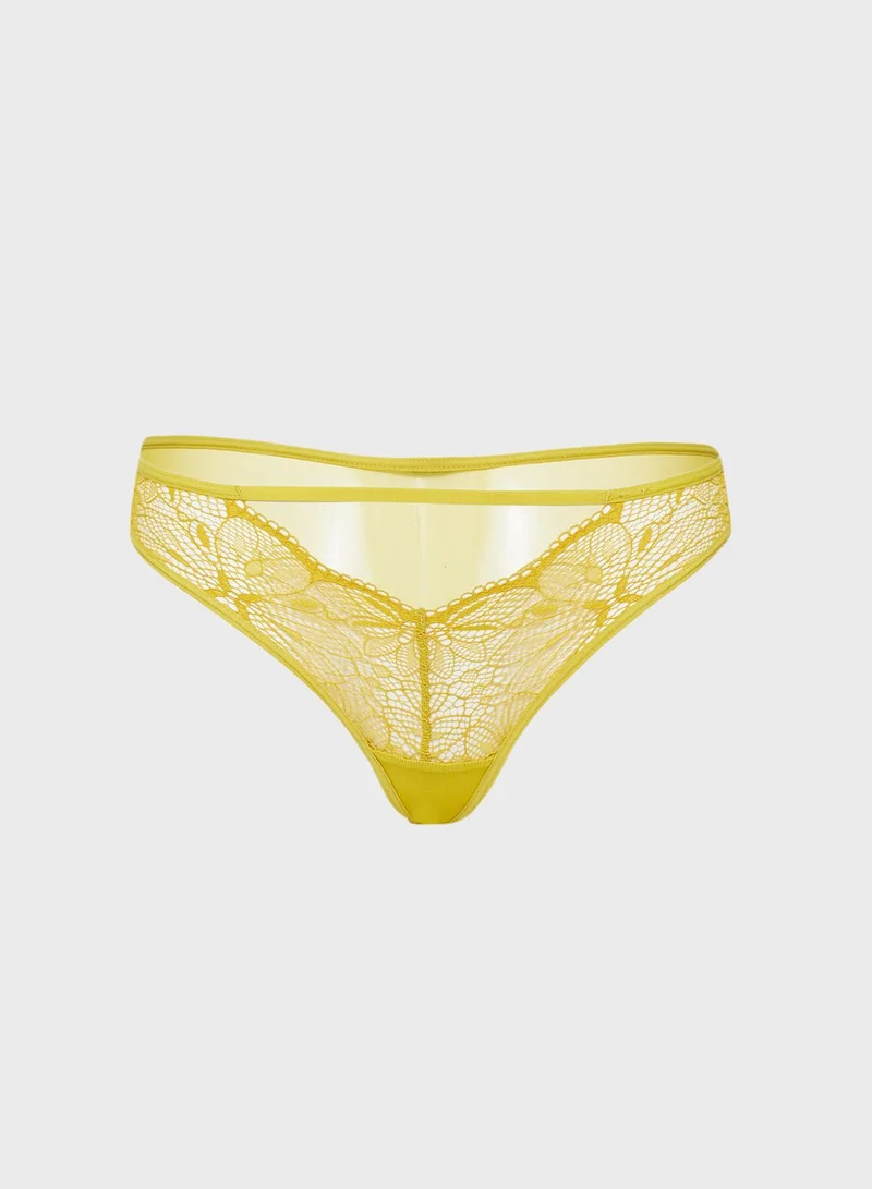 La Senza Lace Detail Thong