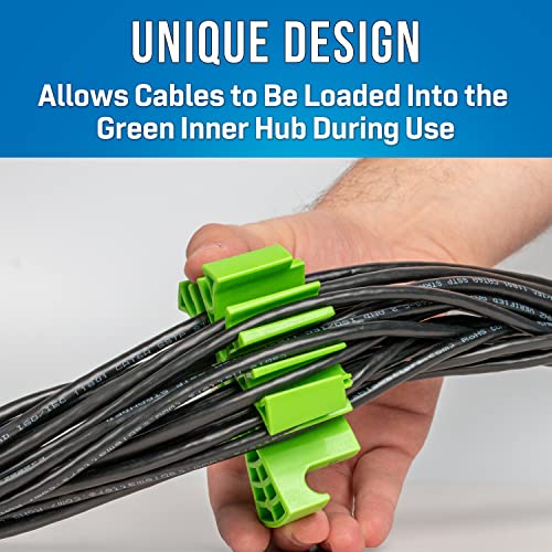 Jonard Tools CCB-34 Cable Comb Organizing Tool, Wire Comb, Dresser, Bundler, Ethernet Network Cable, Data Cat6A, Cat7 Blue/Green - Image 4