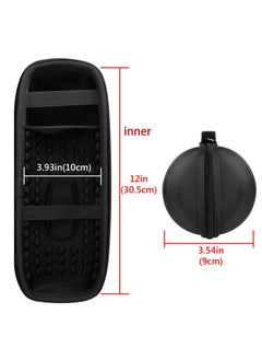 Geekria Geekria Shield Speaker Case Compatible with JBL Charge 5, Charge 4 Portable Bluetooth Speaker Case, Replacement Hard Shell Travel Carrying Bag with Cable Storage (Black)  - Image 4