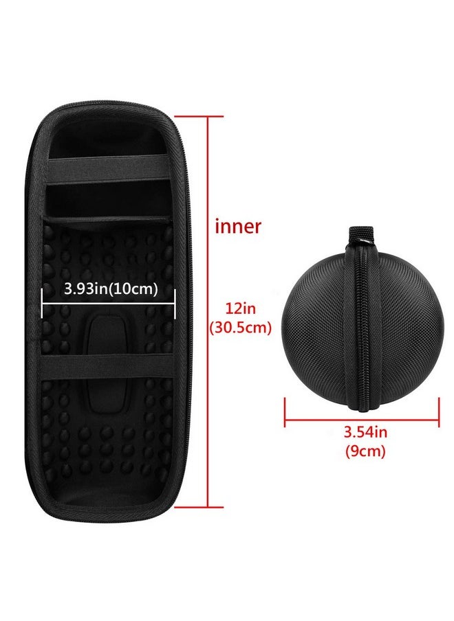 Geekria - Geekria Shield Speaker Case Compatible with JBL Charge 5, Charge 4 Portable Bluetooth Speaker Case, Replacement Hard Shell Travel Carrying Bag with Cable Storage (Black) - Image 1