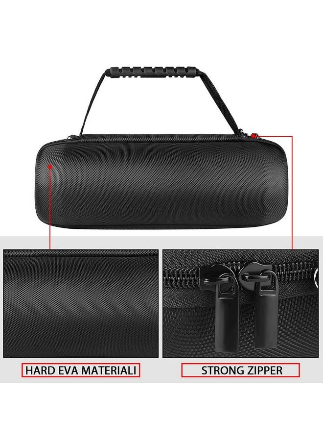 Geekria - Geekria Shield Speaker Case Compatible with JBL Charge 5, Charge 4 Portable Bluetooth Speaker Case, Replacement Hard Shell Travel Carrying Bag with Cable Storage (Black) - Image 1
