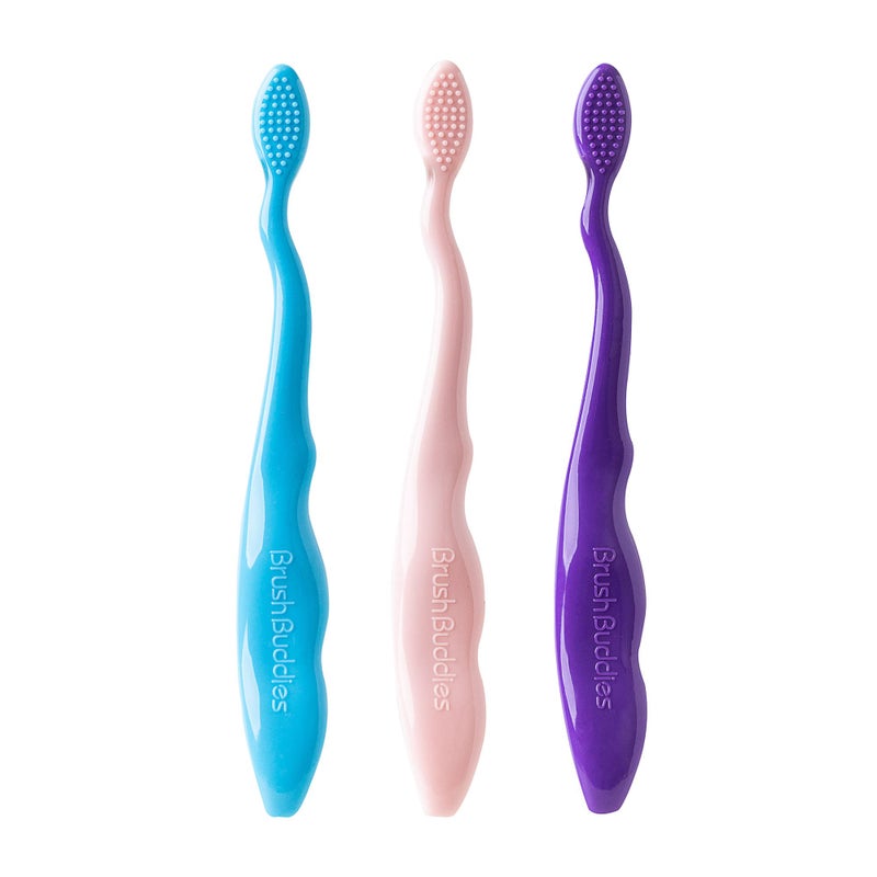Brush Buddies 3 Pack Barbie Toothbrush for Kids, Children's Toothbrushes, Soft Bristle Toothbrushes for Kids - Image 3