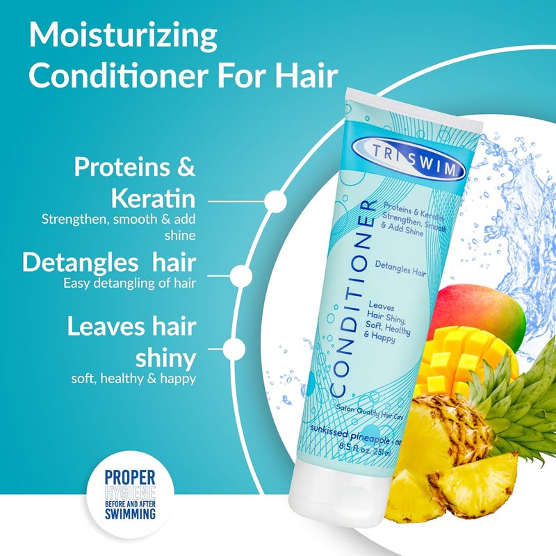 TRISWIM Conditioner 251ml – Neutralising Chlorine Conditioner for Swimmers - Image 2